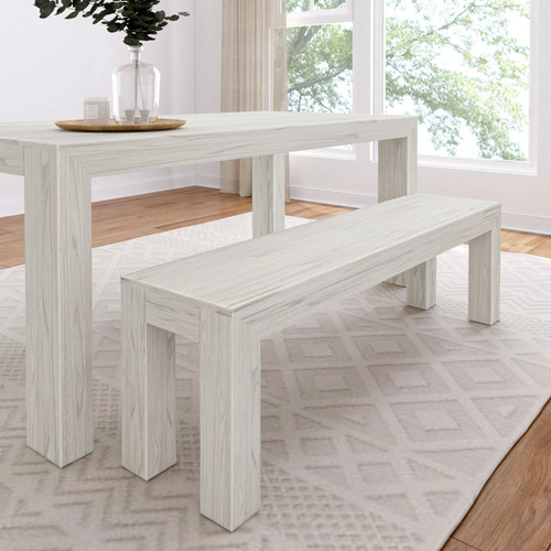 Modern wood dining bench - modern,