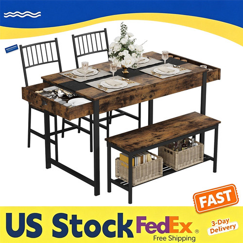 Rectangular dining table - dining,